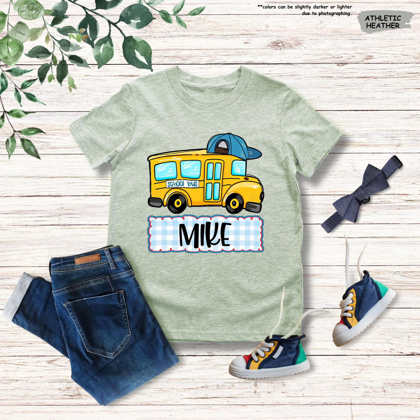 Custom Back to School T-Shirt - School Bus
