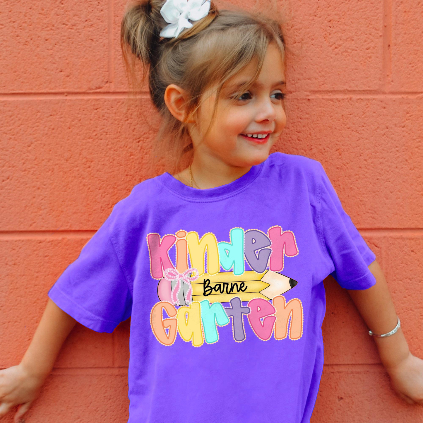 Custom Back to School T-Shirt - First Day of Kindergarten