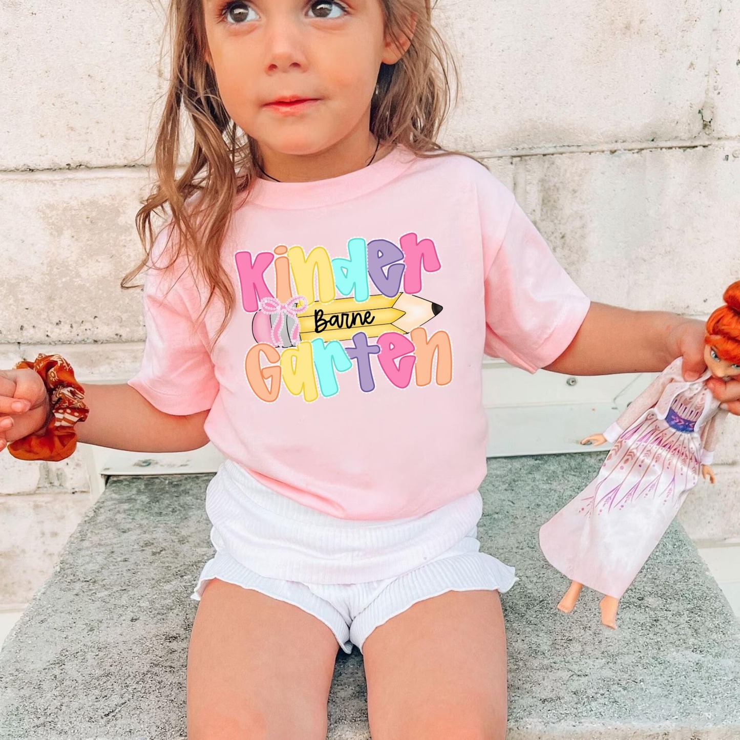 Custom Back to School T-Shirt - First Day of Kindergarten