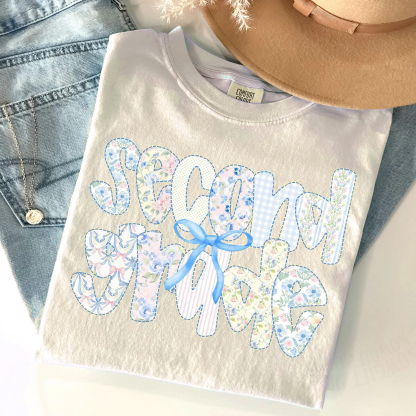 Custom Back to School T-Shirt - Bowtie Calligraphy