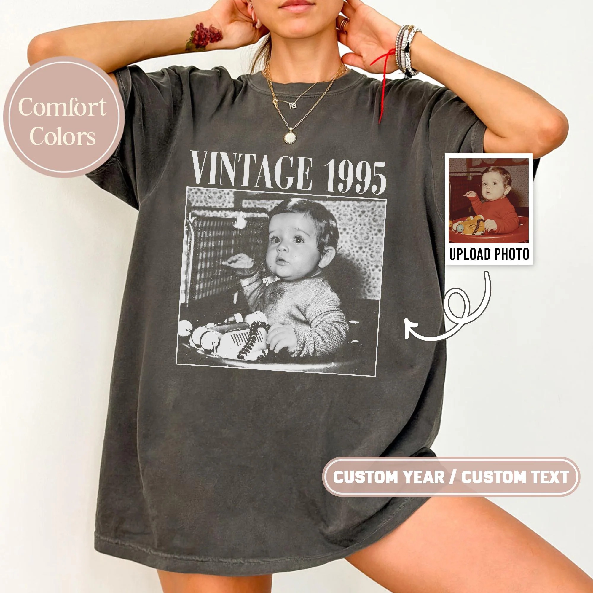 Custom Vintage Baby Photo Tee