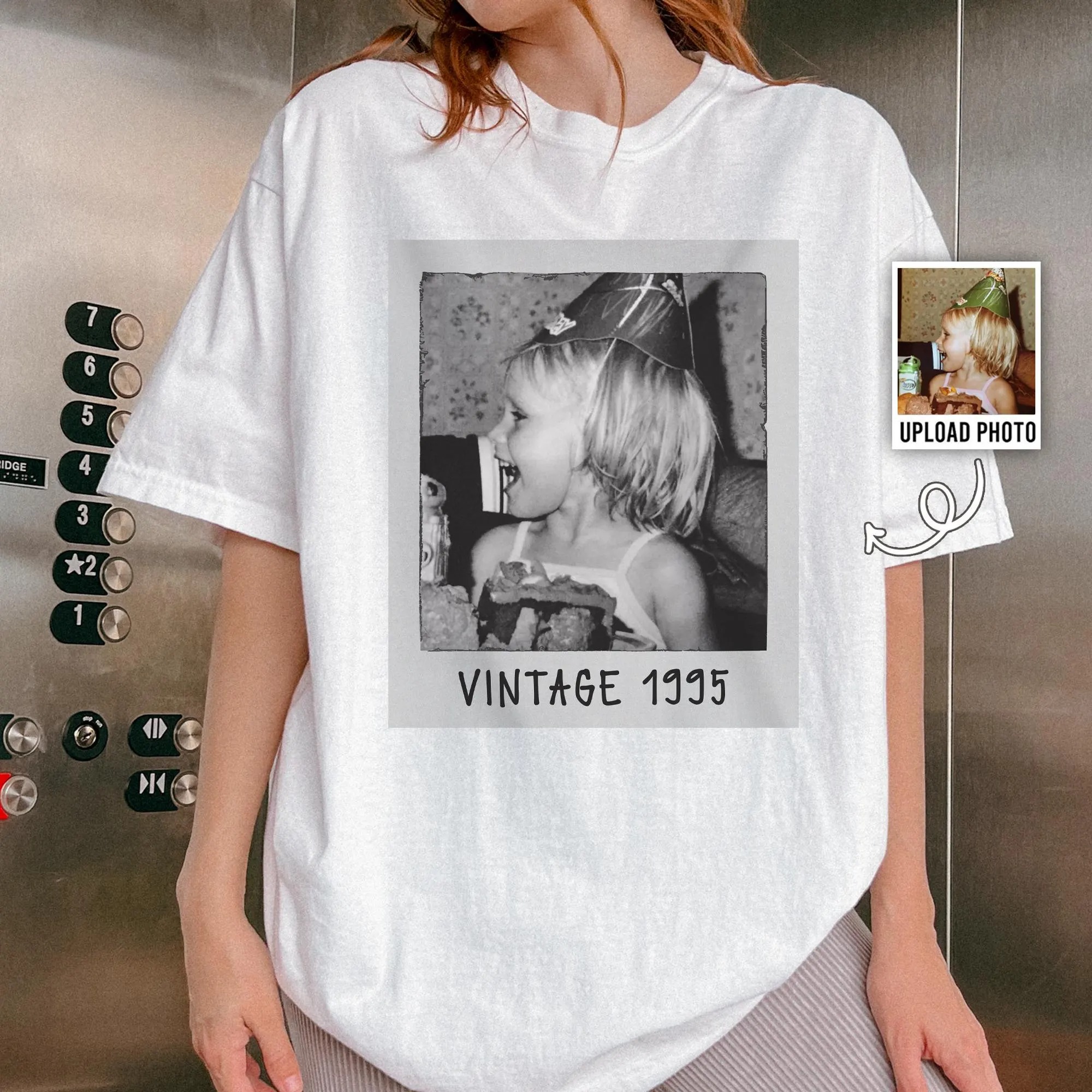 Custom Polaroid Retro Photo T-Shirt