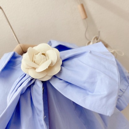 2pcs Toddler Girls Camellia Bow Tie & Bloomers