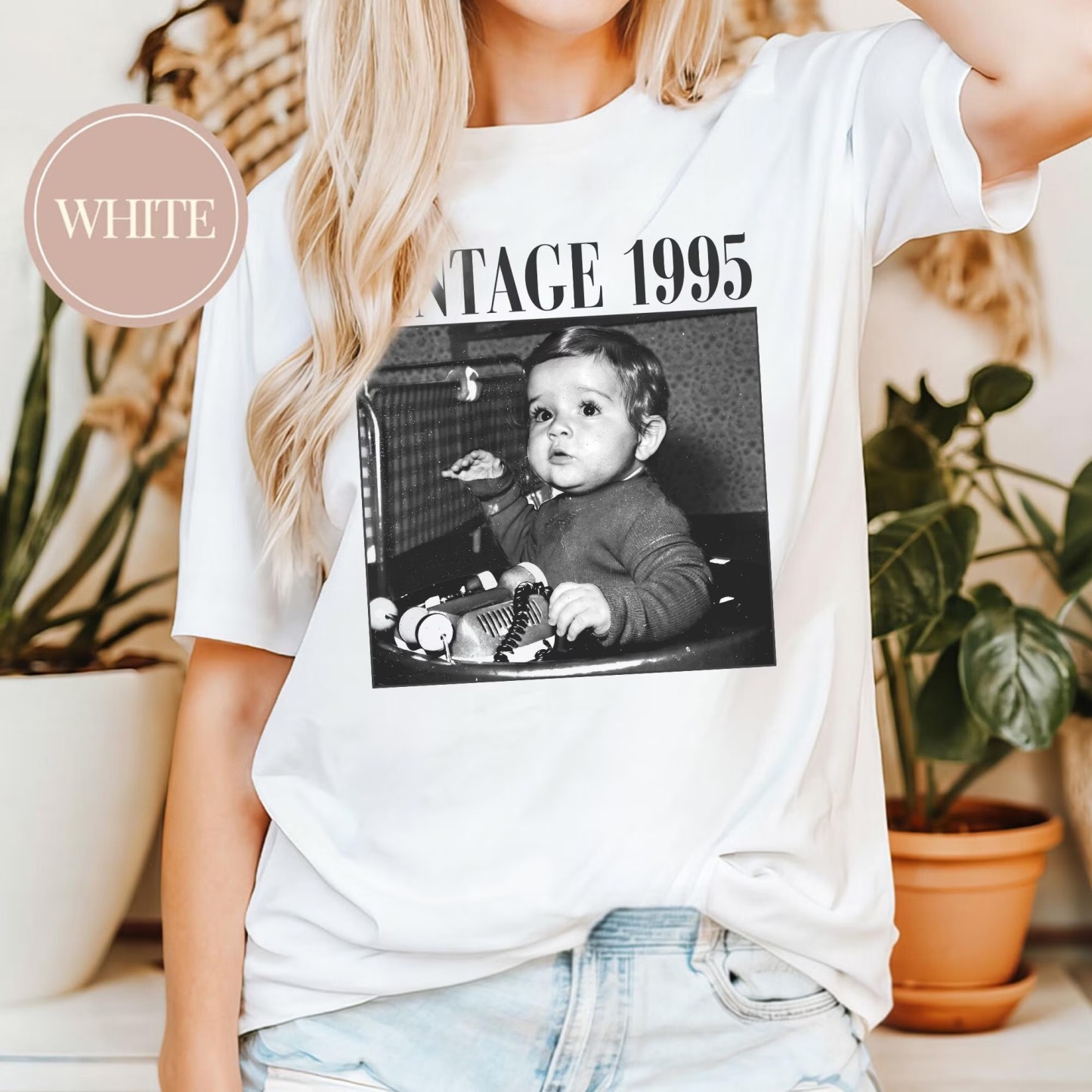 Custom Vintage Baby Photo Tee
