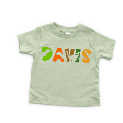 Custom Back to School T-Shirt - Trendy Dinosaur