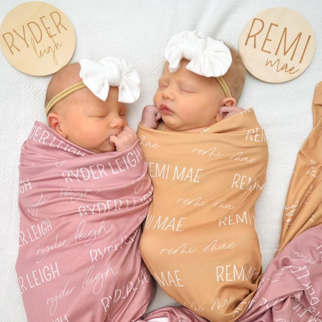 Personalized Baby Name Swaddle Blanket