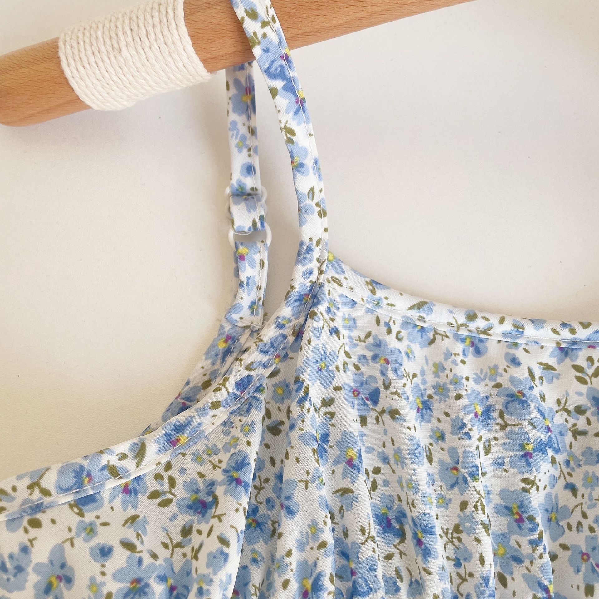 2pcs Toddler Girls Denim Jacket & Chiffon Slip Dress