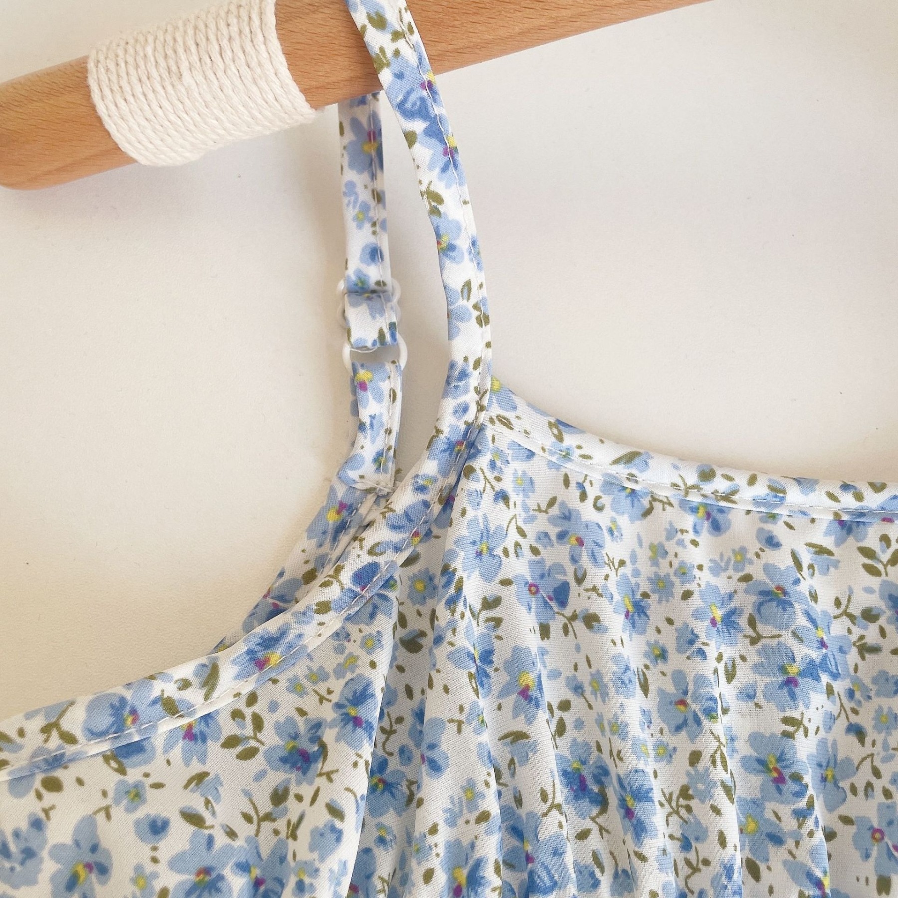 2pcs Toddler Girls Denim Jacket & Chiffon Slip Dress