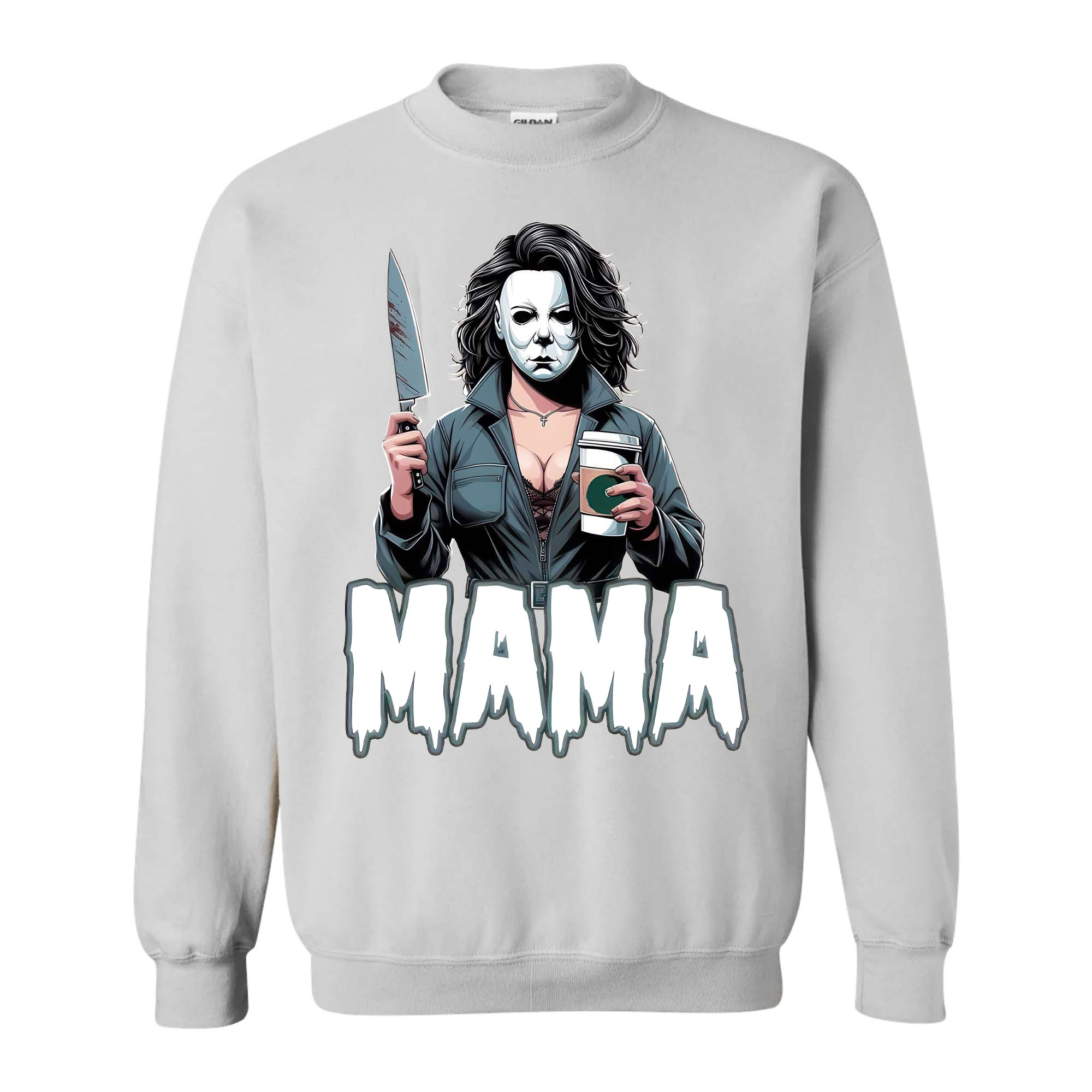 Spooky MaMa Horror Halloween Sweatshirt