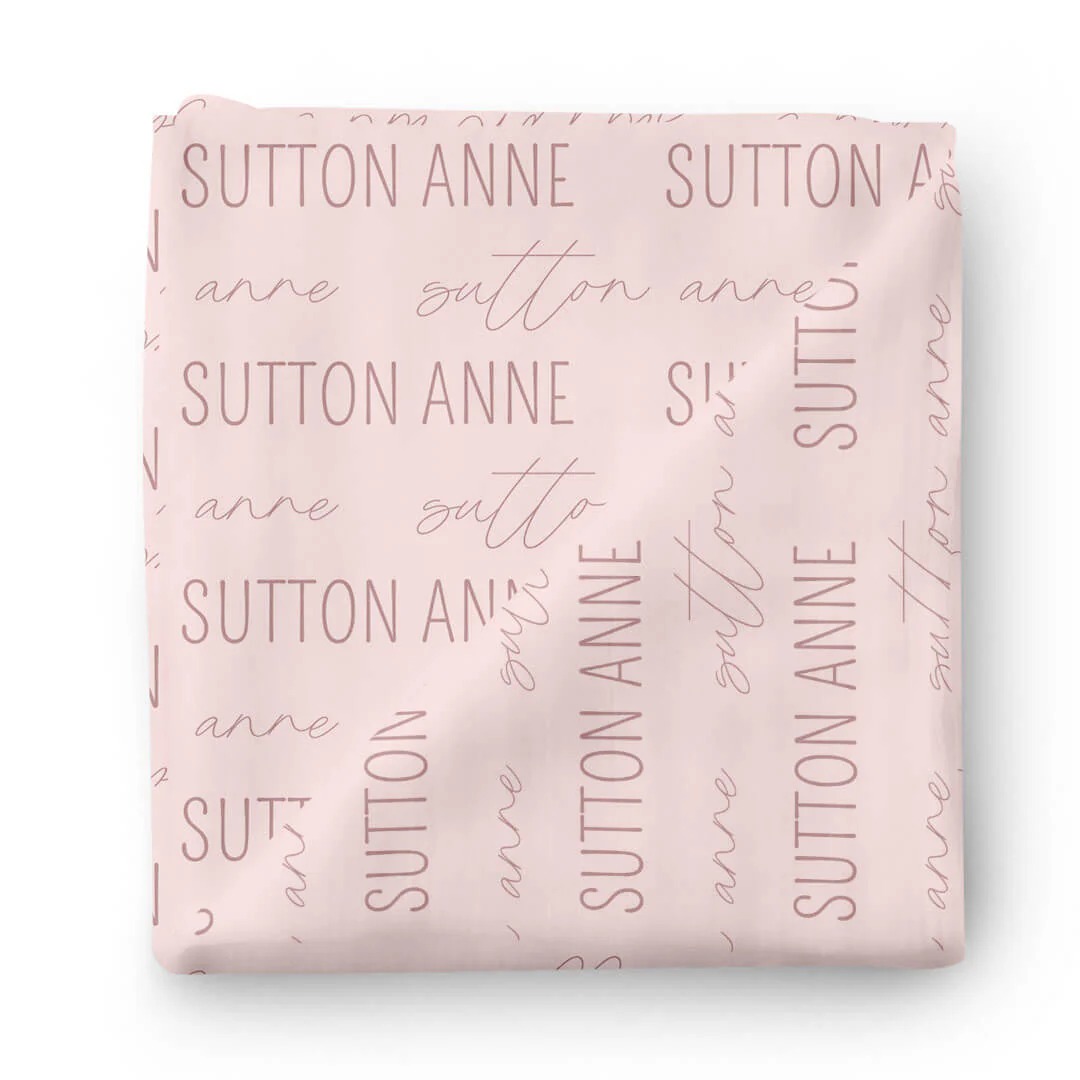 Personalized Baby Name Swaddle Blanket