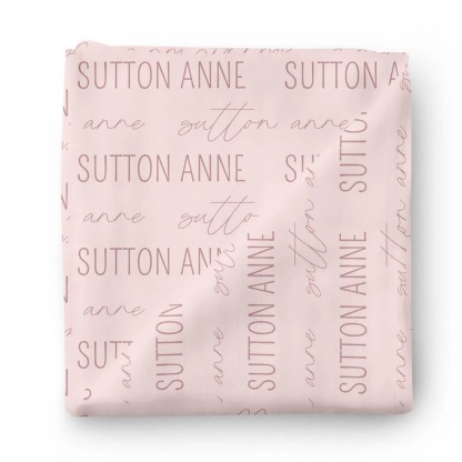 Personalized Baby Name Swaddle Blanket