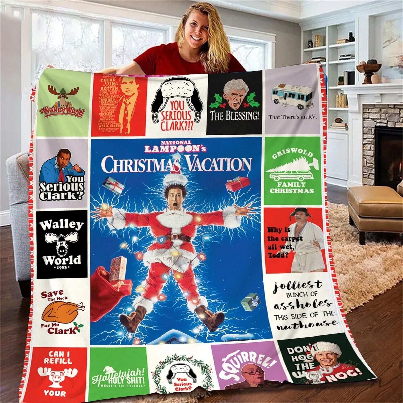 National Lampoon's Christmas Vacation Funny Fleece Blanket