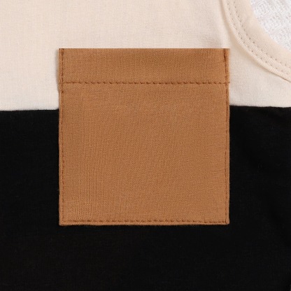 2pcs Toddler Boys Patchwork Tank Top & Roll-Up Cargo Shorts