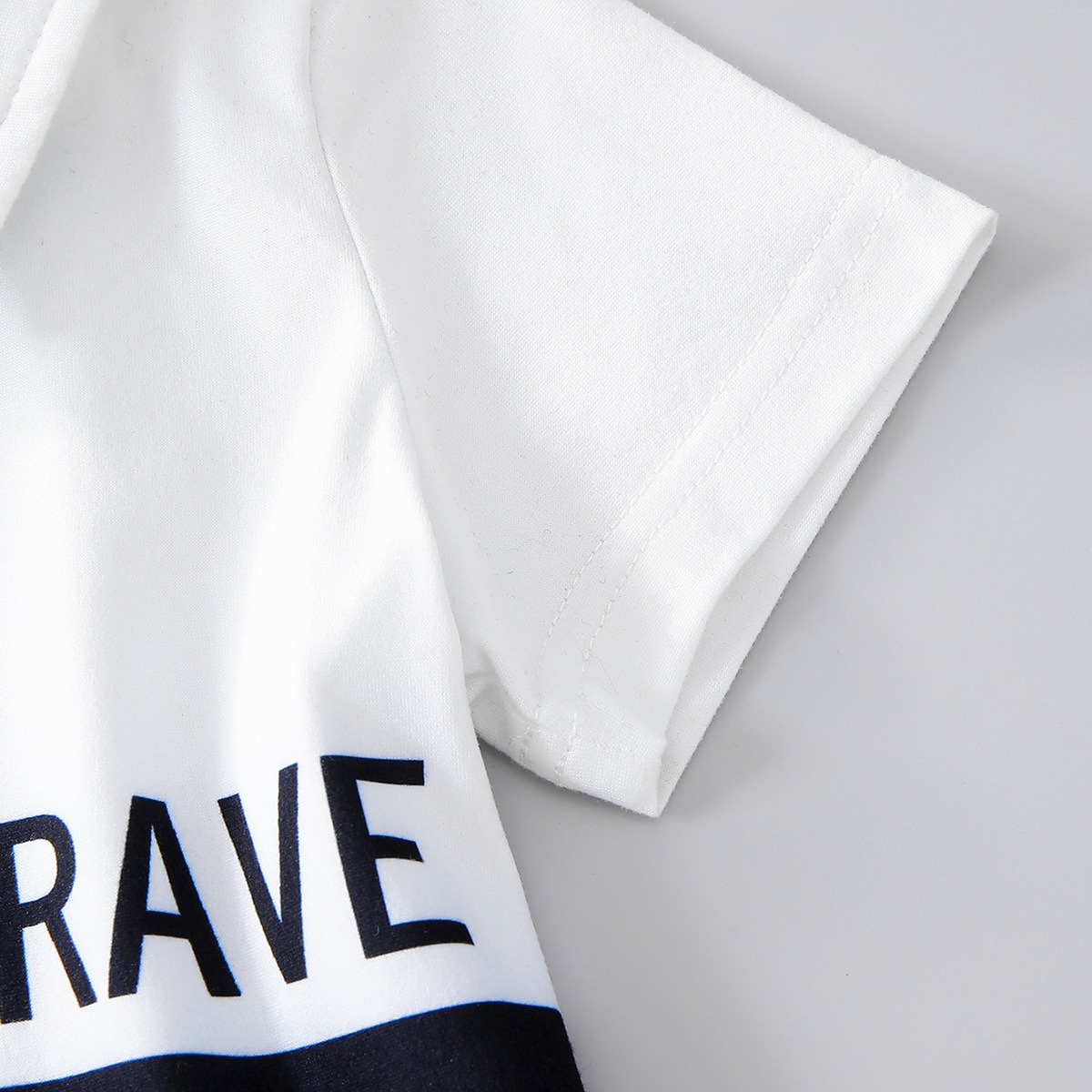 2pcs Baby Boy Contrast Collar Polo & Shorts