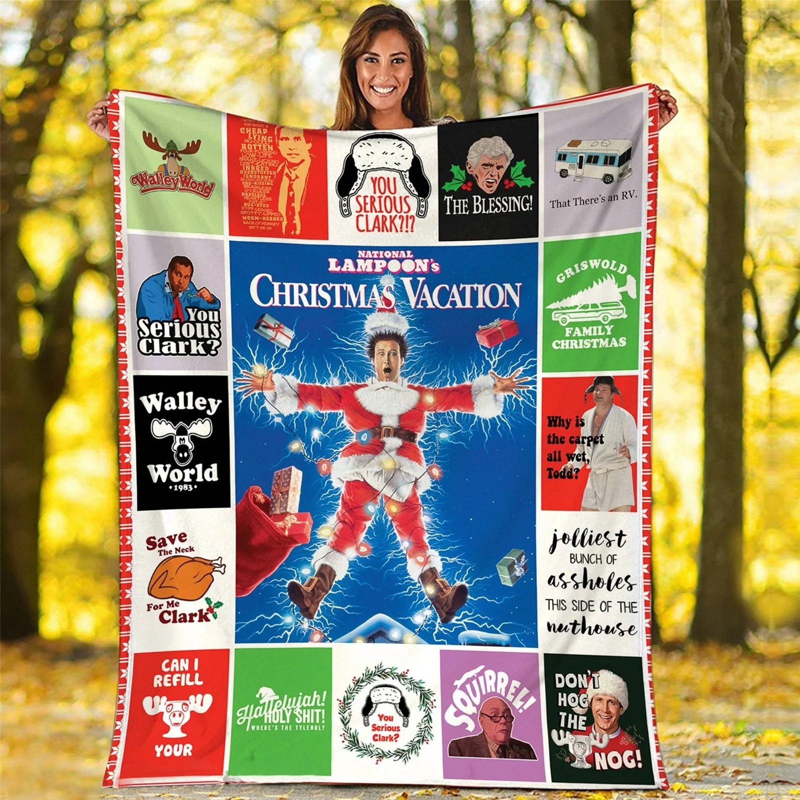 National Lampoon's Christmas Vacation Funny Fleece Blanket