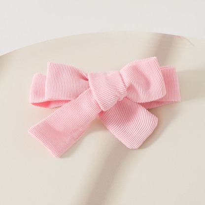 3pcs Baby Girl Bear Print Short-Sleeve Onesies & 3D Plush Shorts & Bow Headband