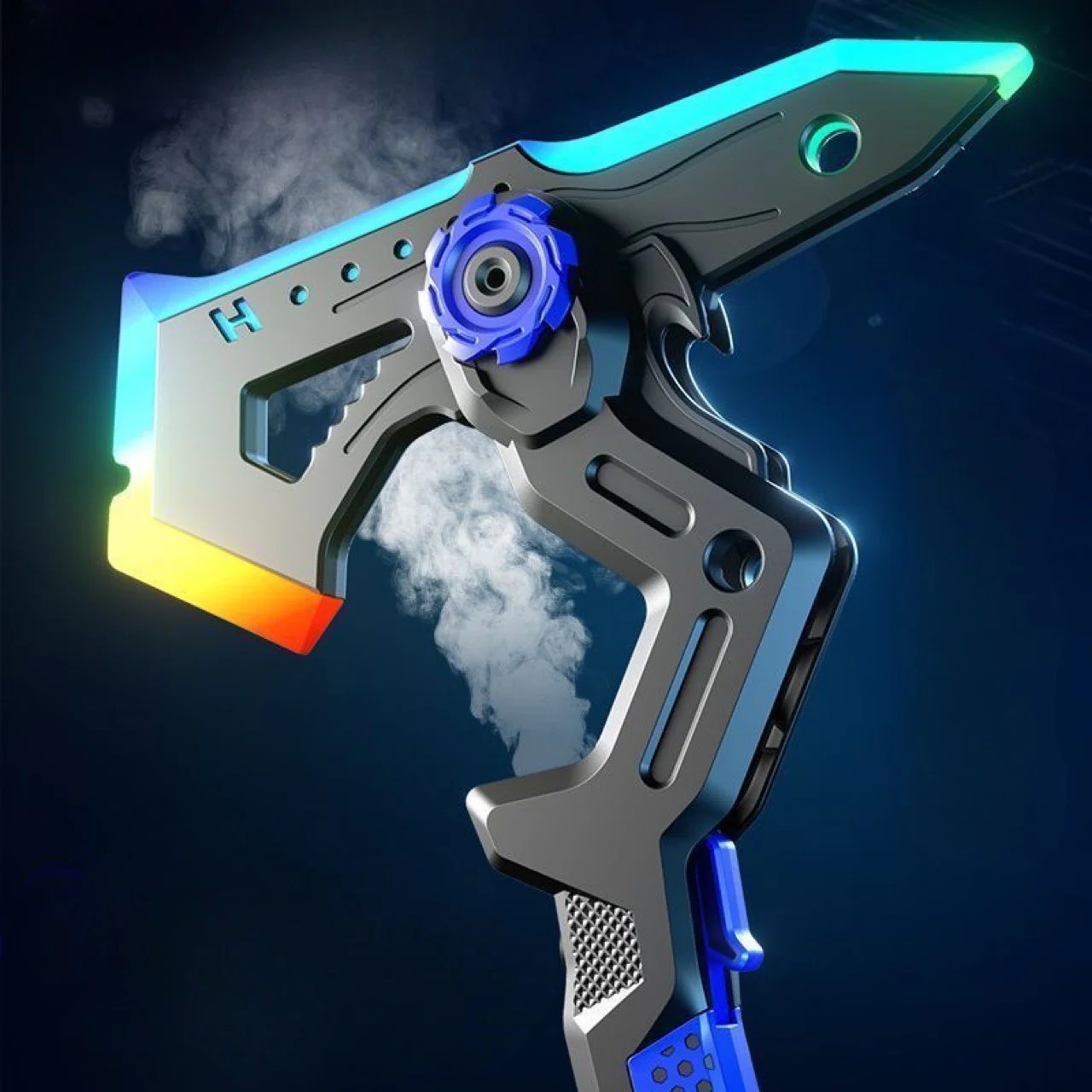 2-in-1 Transforming Battle Blaster Axe – Light Up Mist Spray Action Toy for Kids ⚔️🌈🔥