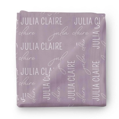 Personalized Baby Name Swaddle Blanket
