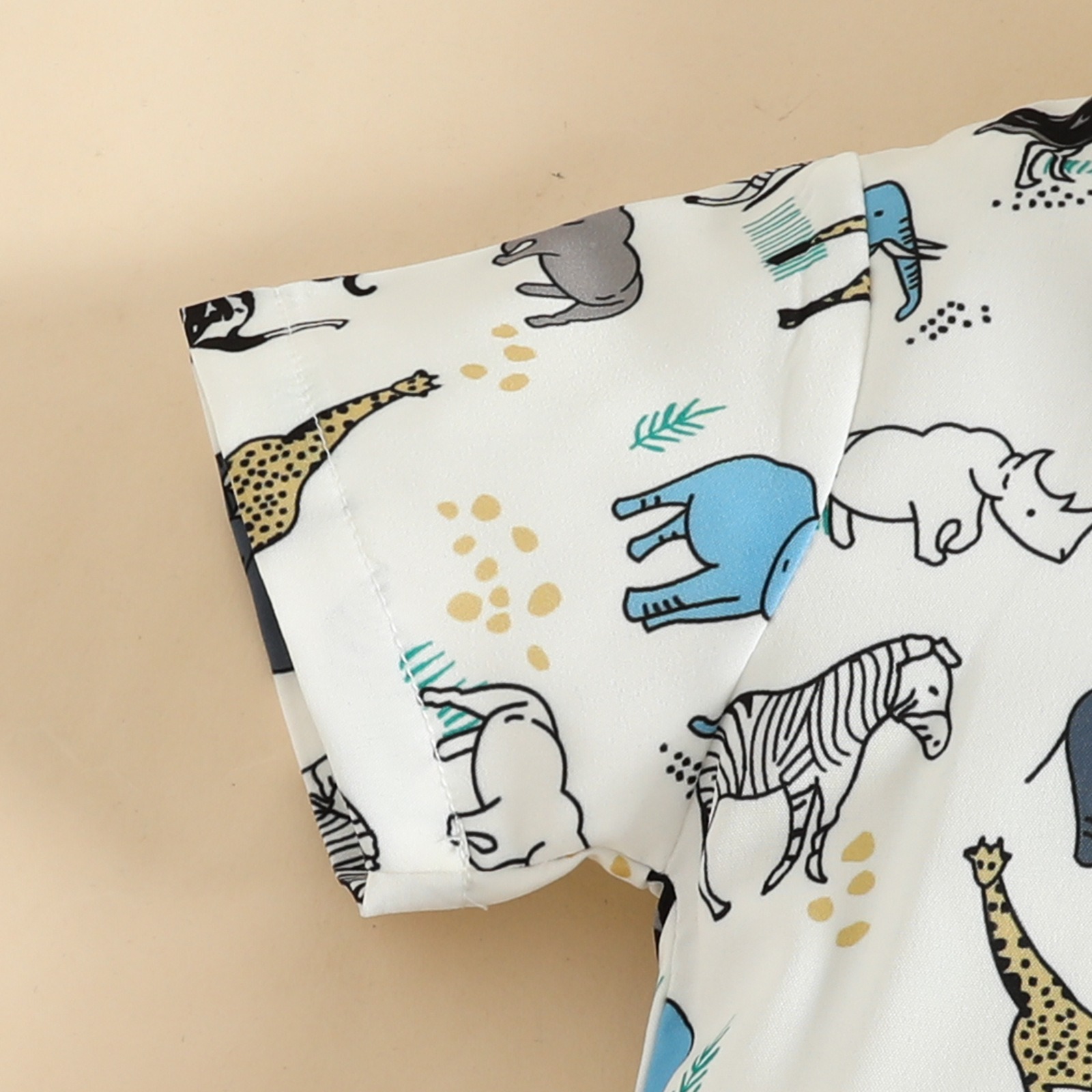 2pcs Baby Boy Collared Bow Tie Romper & Suspenders