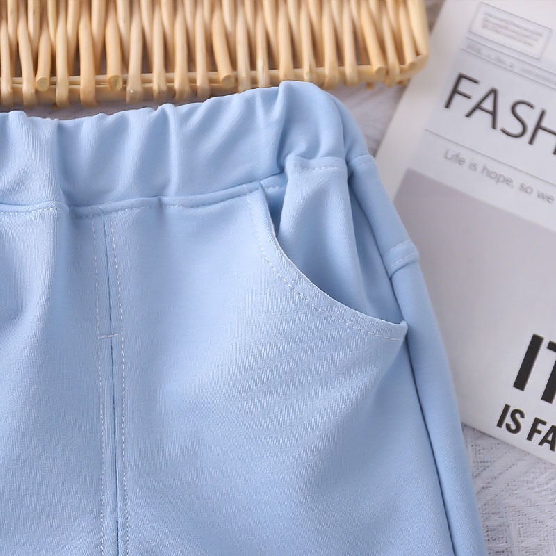 2pcs Toddler Boys Striped Polo Shirt With Round Logo & Shorts