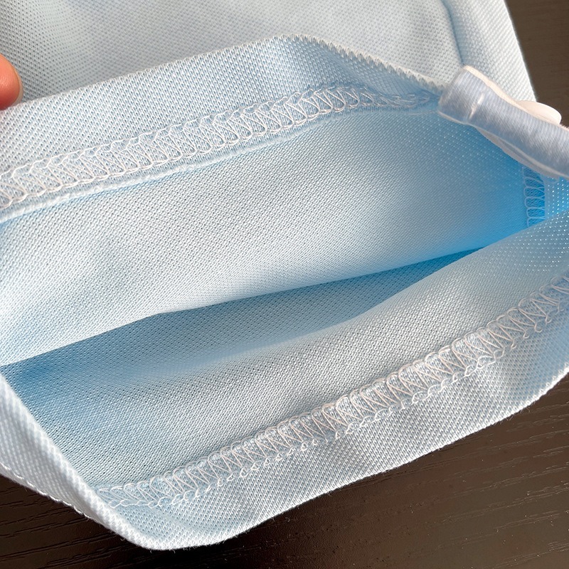 2pcs Toddler Boys Striped Short Sleeve & Shorts With Round Label Detail