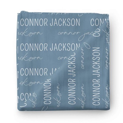 Personalized Baby Name Swaddle Blanket