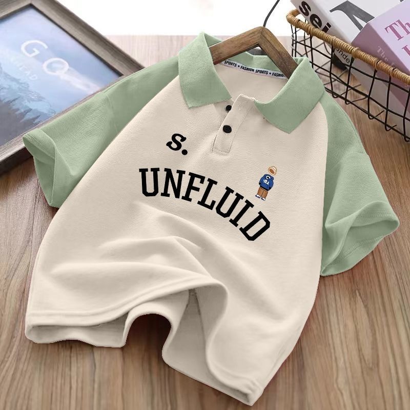 Toddler Boys Two-Tone Cotton Polo Shirt