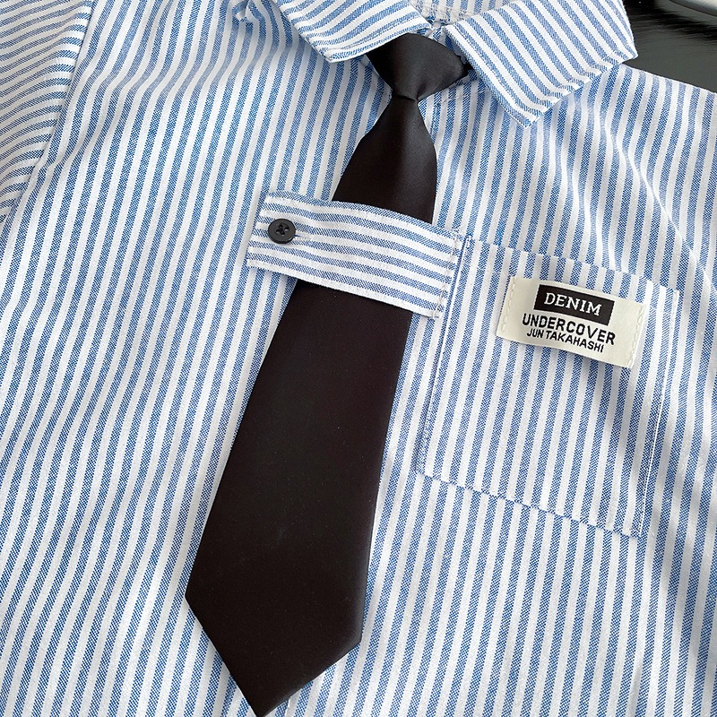 2pcs Toddler Boys Vertical Stripe Shirt & Formal Pants