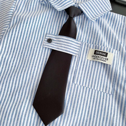 2pcs Toddler Boys Vertical Stripe Shirt & Formal Pants