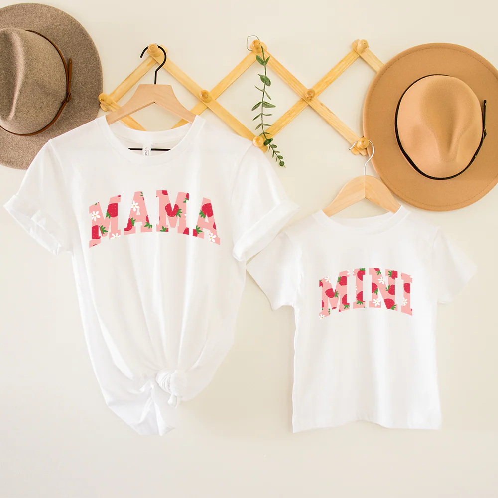 Summer Fruits Mama & Mini Strawberry Matching T-Shirts