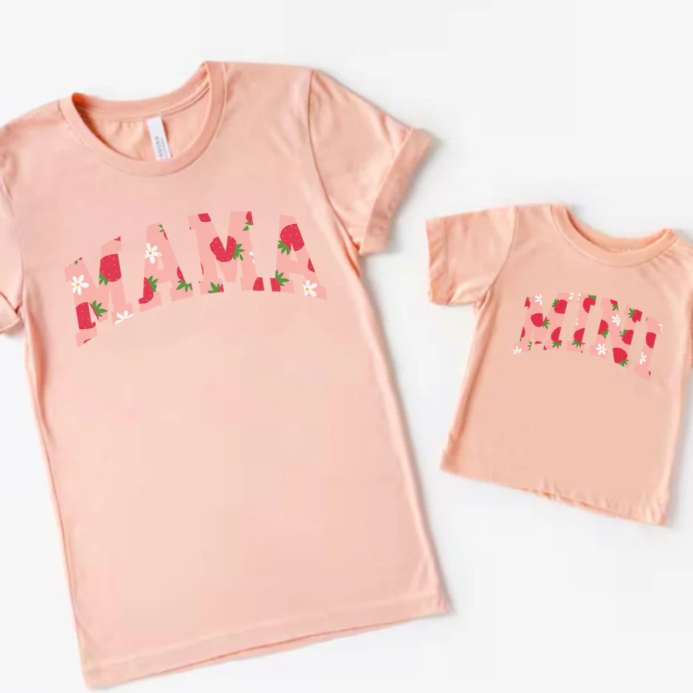 Summer Fruits Mama & Mini Strawberry Matching T-Shirts