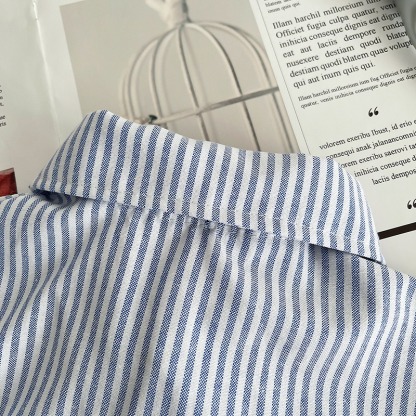 2pcs Toddler Boys Vertical Stripe Shirt & Formal Pants