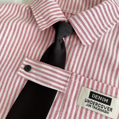 2pcs Toddler Boys Vertical Stripe Shirt & Formal Pants