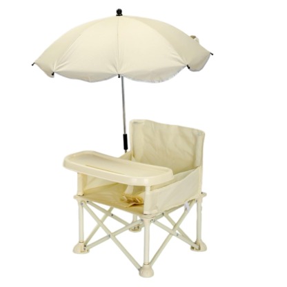 Kids Folding Beach Chair with Umbrella – Portable Travel Seat with Tray & Storage Bag 🏖️☀️👶
