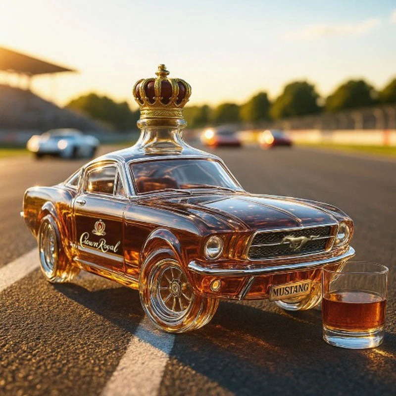Mustang Whiskey Decanter – Luxury Car-Inspired Glass Bottle 🥃🐎
