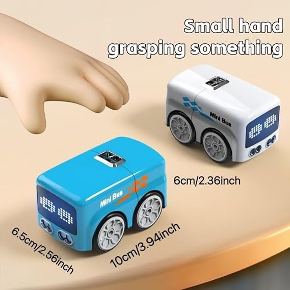 Magic Mini Bus Toy – Smart Gesture Control RC Bus with Lights & Auto Avoidance 🚌✨👶