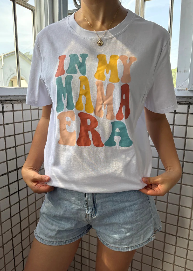 In My Mama Era Mom Breastfeeding Nursing T Shirt
