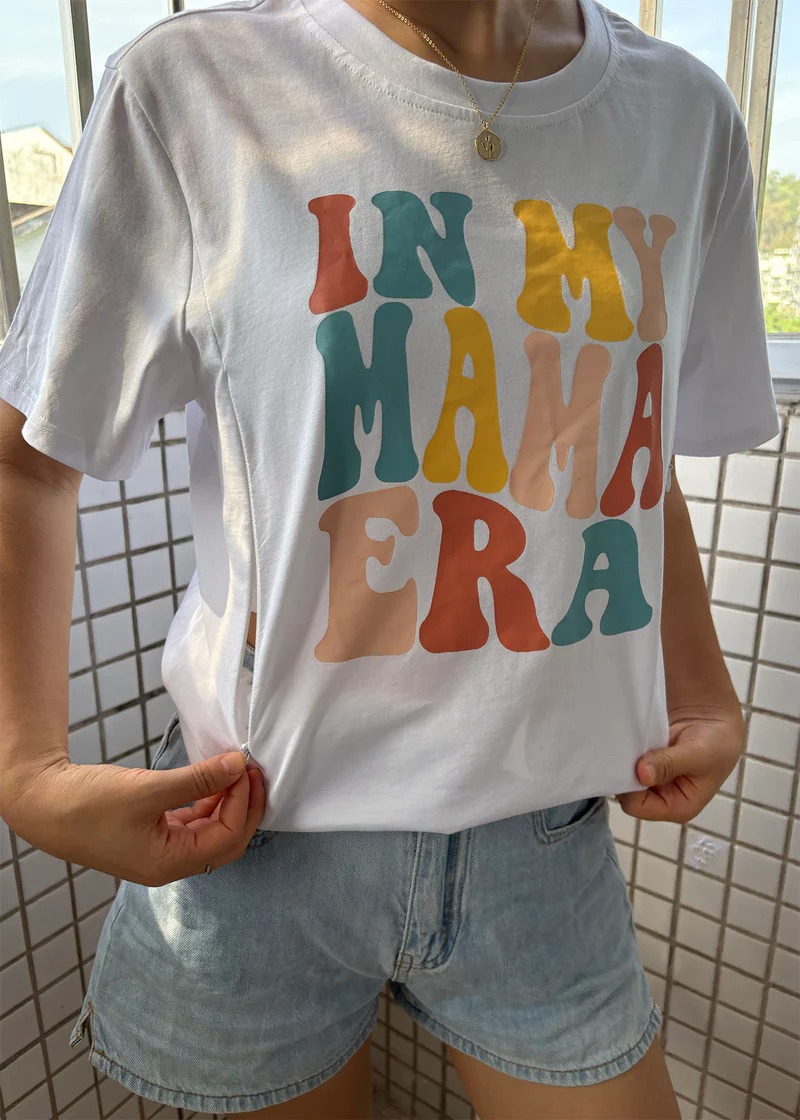 In My Mama Era Mom Breastfeeding Nursing T Shirt