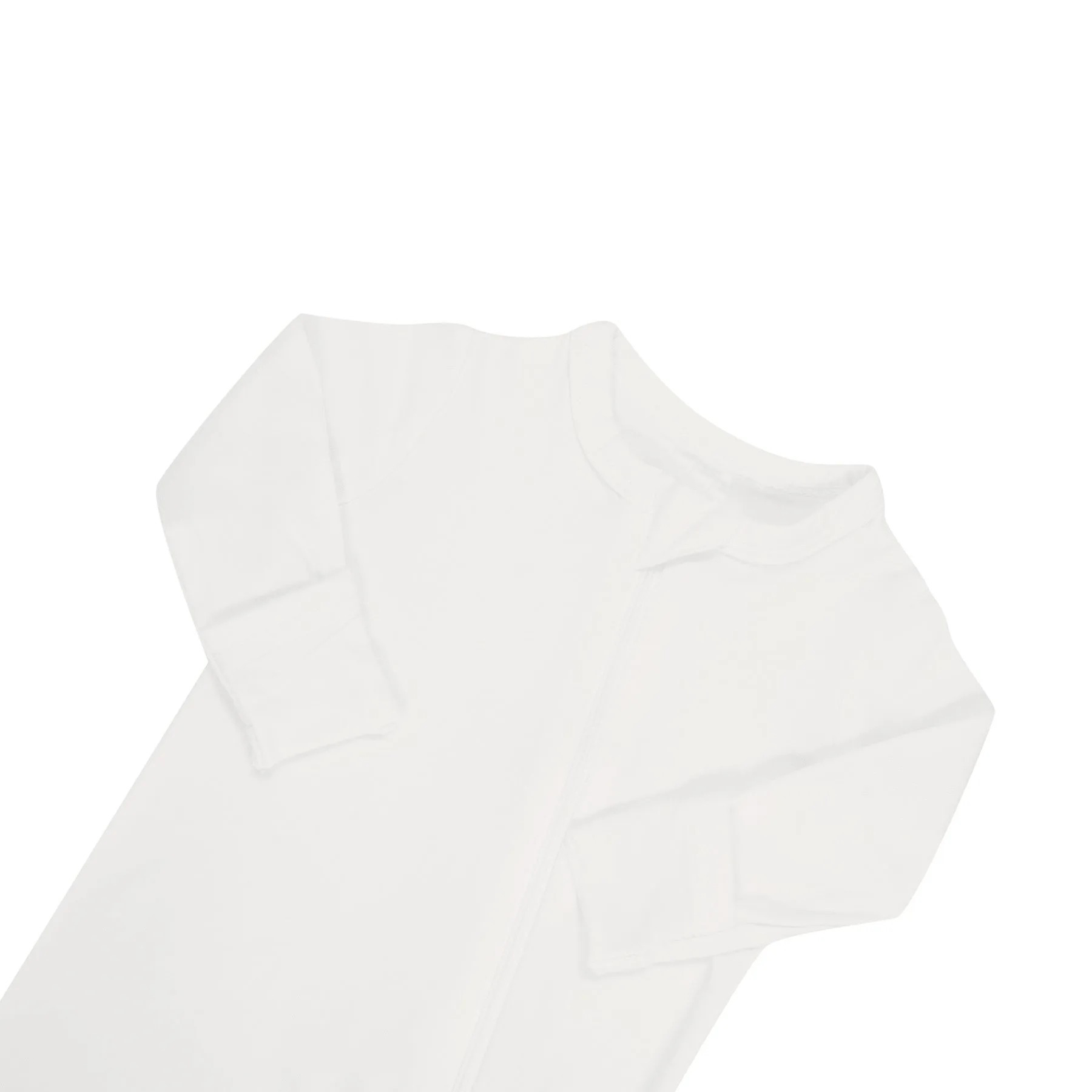 Baby Bamboo Zipper Rompers in Cloud