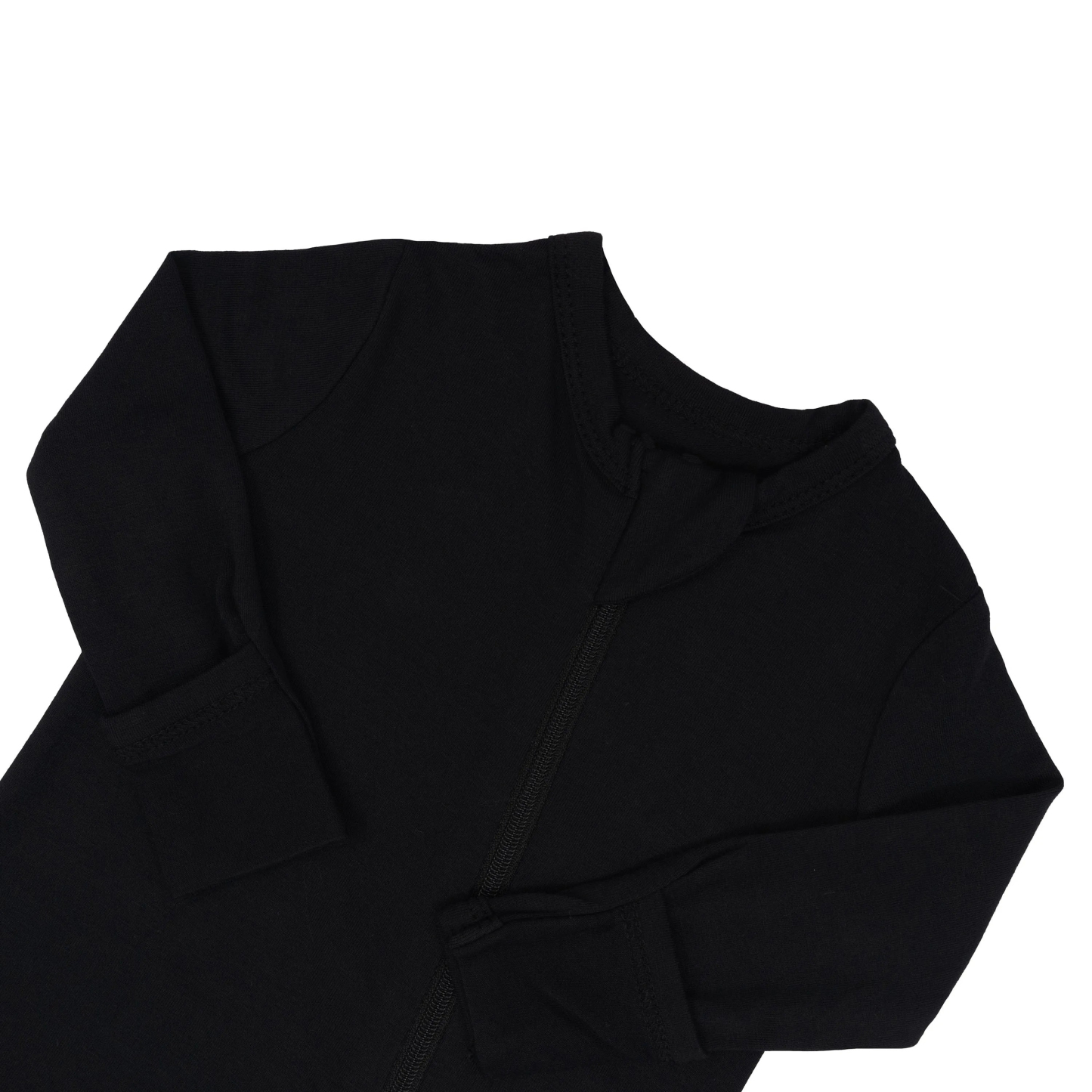 Baby Bamboo Zipper Rompers in Midnight