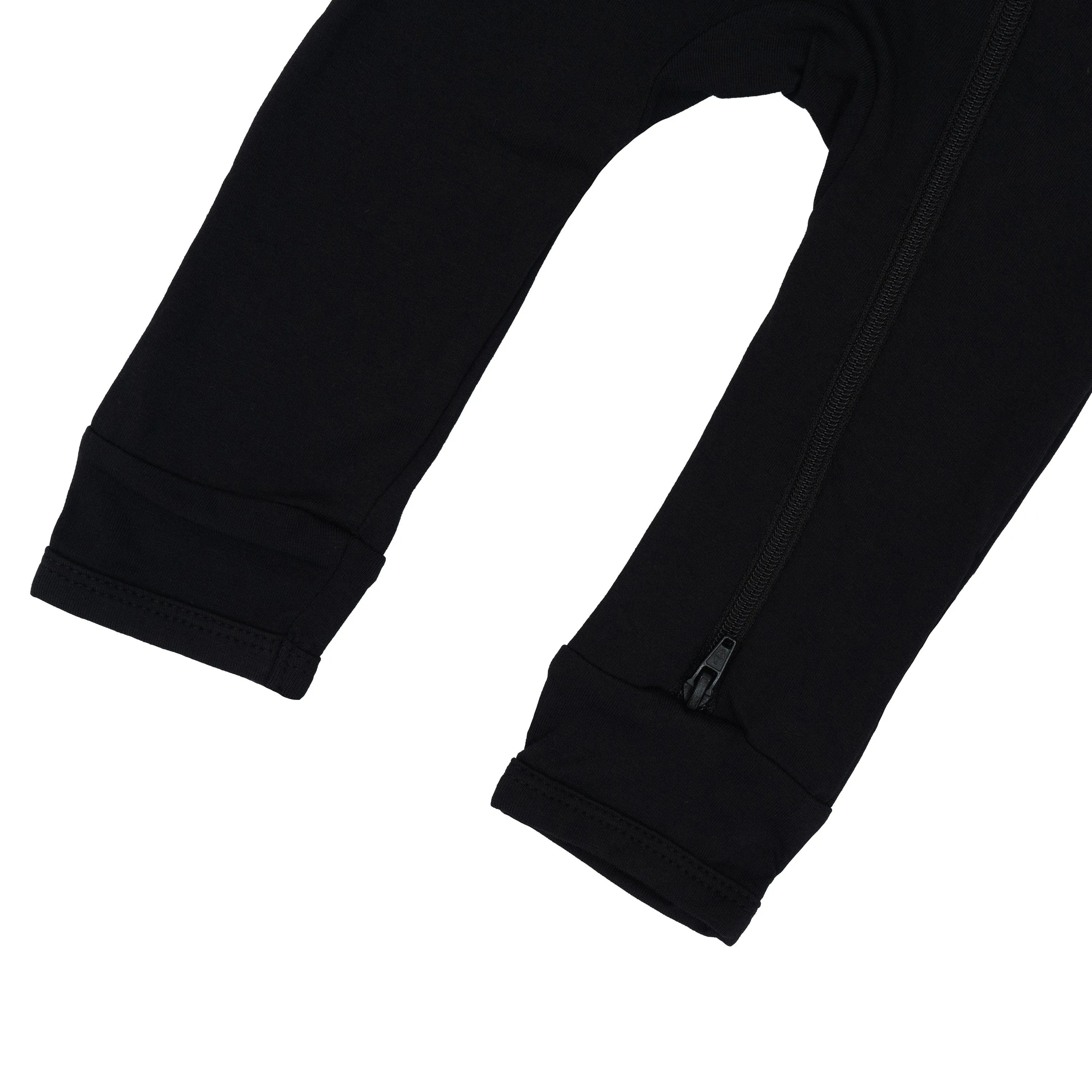 Baby Bamboo Zipper Rompers in Midnight