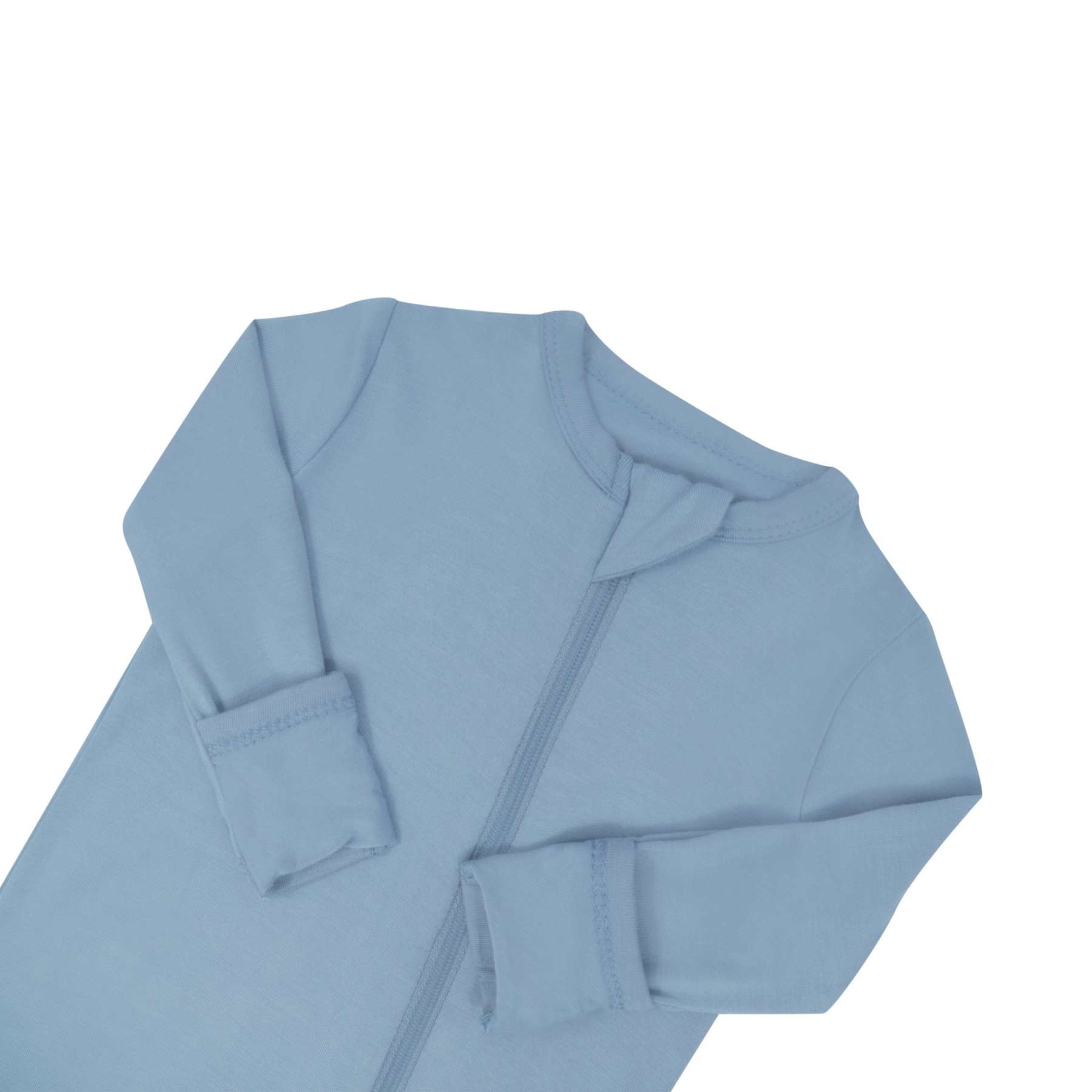 Baby Zipper Rompers in Slate