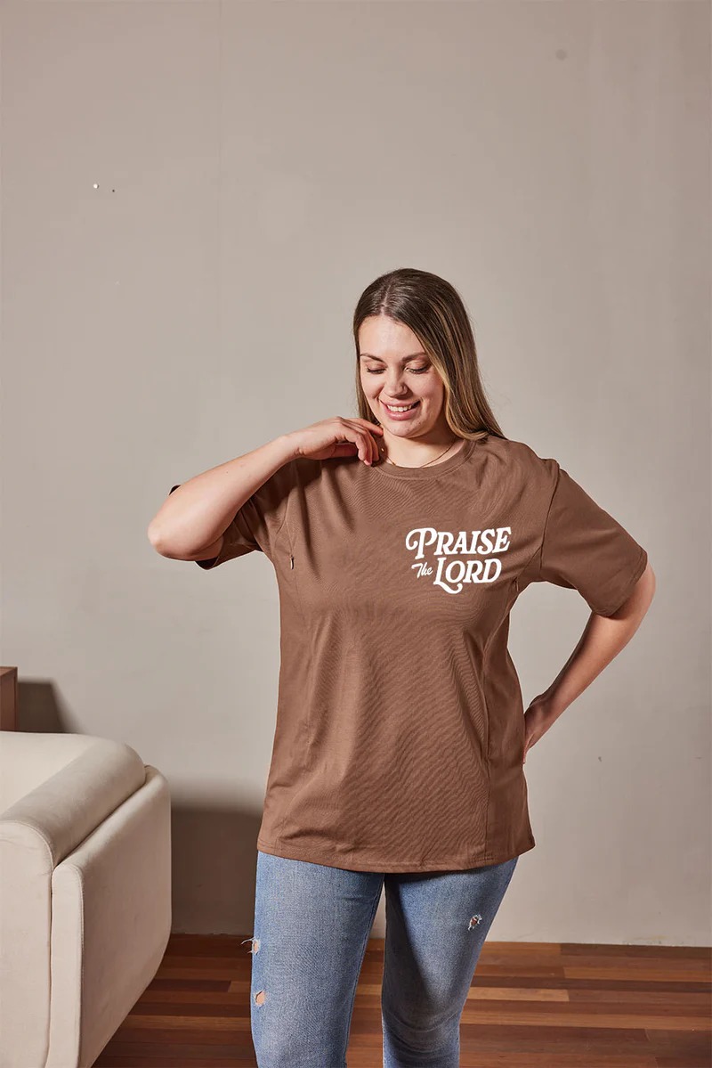 Let Every Breath Praise The Lord Mom Breastfeeding Nursing T Shirt