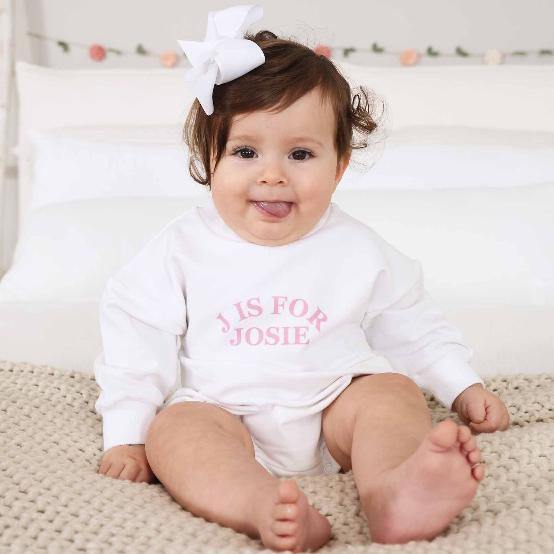 Personalized Long Sleeve Newborn & Baby Bodysuits, Custom Patterns