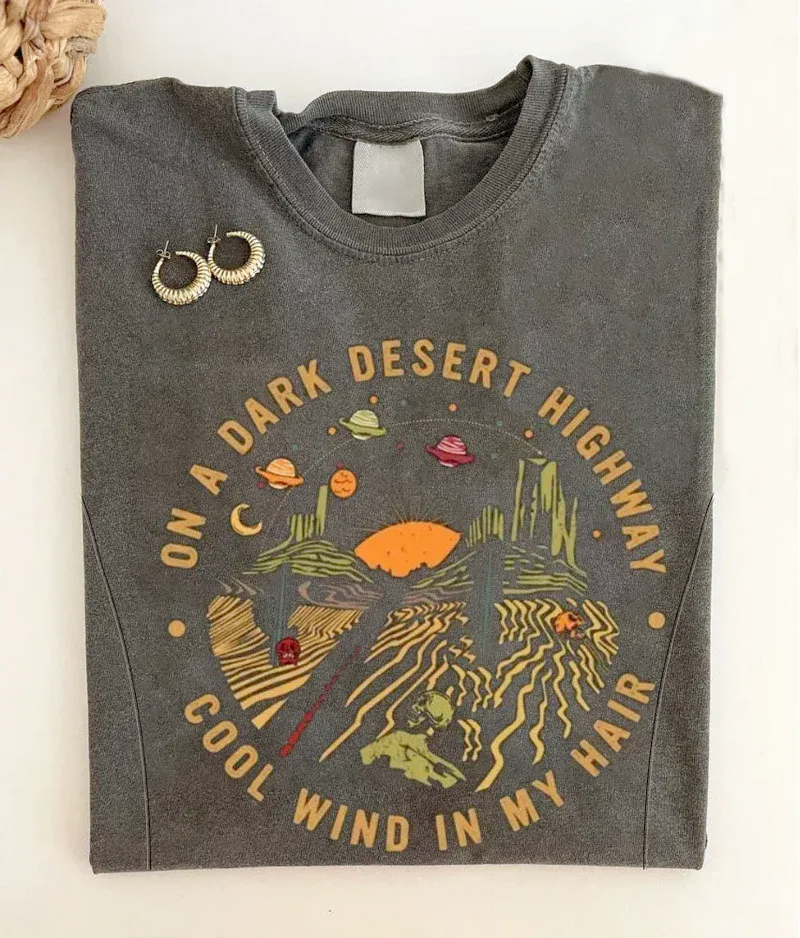 On A Dark Desert Highway Mom Breastfeeding Nursing T Shirt
