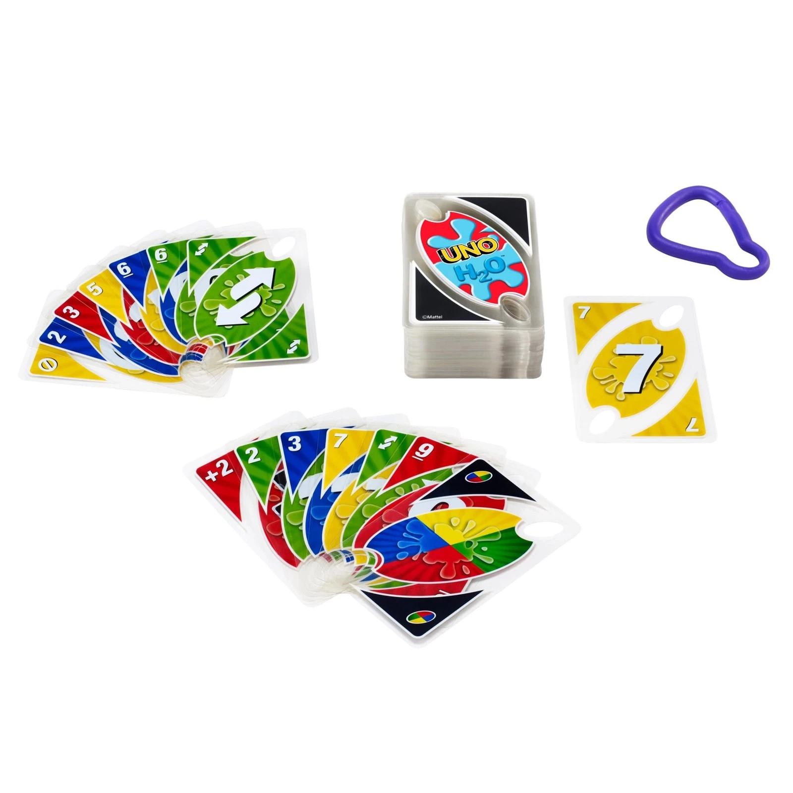 UNO H2O To Go Waterproof Card Game – Portable Family Travel Game for Pool, Beach & Camping