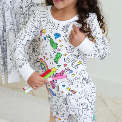 Two-Piece Toddler Pajamas - Unicorn