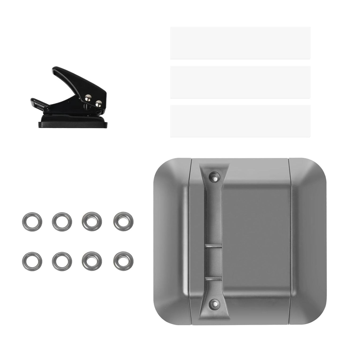 Retractable Baby Door Accessories,Clip,Fix The Mesh,Protect Child and Pets Safety for Retractable Mesh Gate Clip(Grey)