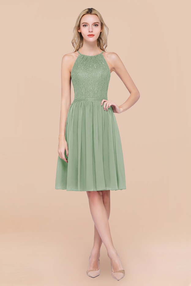 27prom Lovely Burgundy Lace Short Bridesmaid Dress With Spaghetti-Straps-27prom