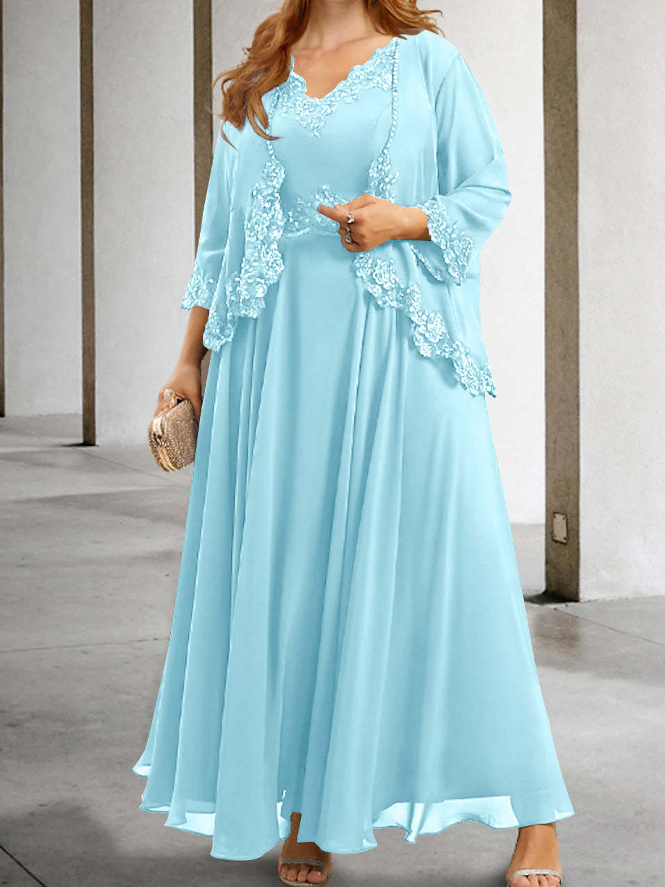 Mother of the Bride A-Line/Princess Dresses Featuring Applique & Sequins